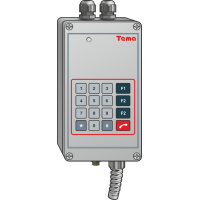 Tema-E11.12-p65 прибор громкоговорящей связи с номеронабирателем
