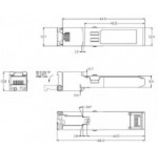 Модуль медный SFP (1G) RJ45 до 100м, TS-RSP-FE-GE-T TELSAR