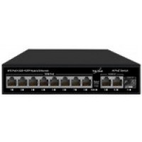 Коммутатор Ethernet PoE нeуправляемый TS100-8FP2G1S-W TELSAR (120Вт)