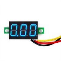 Вольтметр 0.36" 0-100V синий индикатор