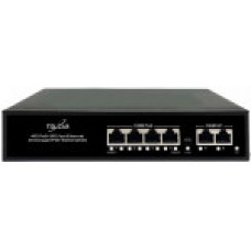 Коммутатор Ethernet PoE нeуправляемый TS100-4FP2F-H TELSAR (78Вт)
