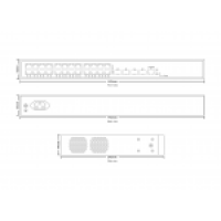 Коммутатор Ethernet PoE управляемый L2+ TS2210M-24TP4S TELSAR