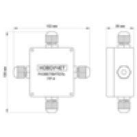 Разветвитель интерфейса RS-422/485 ПР-4 IP65 (исполнение 2) WS2-R-0405.1