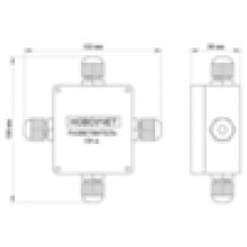 Разветвитель интерфейса RS-422/485 ПР-4 IP65 (исполнение 2) WS2-R-0405.1