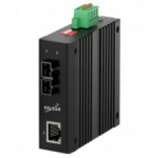 Медиаконвертер промышленный 1 Гбит/с PoE, SMF 20км 2*SC TS-MC10GP-SC20-SM-E TELSAR