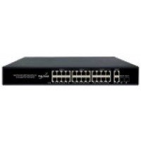 Коммутатор Ethernet PoE нeуправляемый TS1000-24TP2G2S-N TELSAR (320Вт)