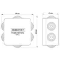Разветвитель интерфейса RS-485 ПР-8 IP55 (исполнение 4х8, на дин-рейку) DS1-R-0408.1