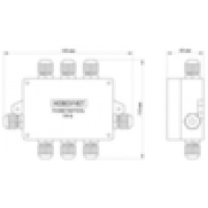 Разветвитель интерфейса RS-422/485 ПР-8 IP65 (исполнение 2) WS2-R-0805.1