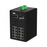 Коммутатор Ethernet PoE++ промышленный L2+ TS3310MI-16TP4X-4BT TELSAR (240Вт/370Вт)