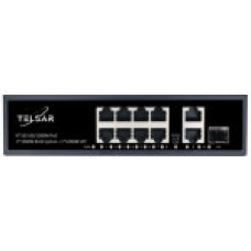 Коммутатор Ethernet PoE неуправляемый TS1000-8TP2G1S TELSAR
